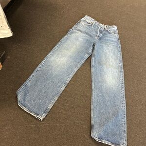 Agolde low slung baggy Light Blue Jeans size 23 NWT